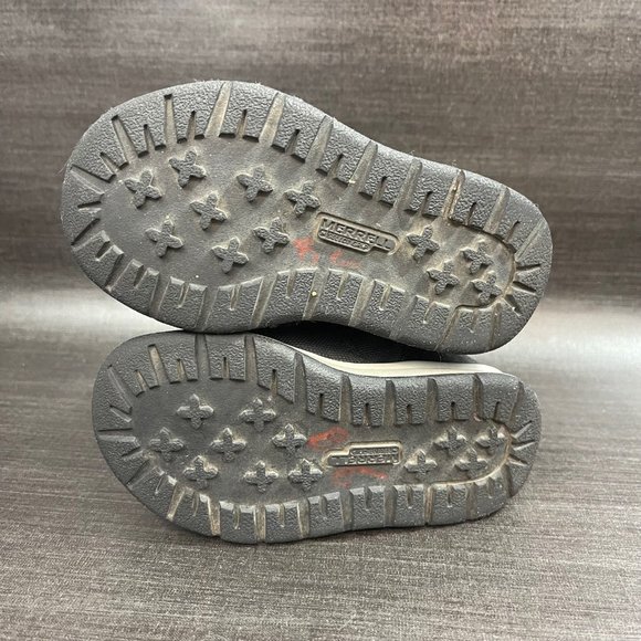 Merrell Snow Crush 2.0 Waterproof Boots Youth Toddler Kids Size 6 Black Shoes - Picture 8 of 10